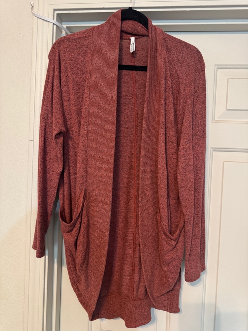 Open-Front Women's Cardigan Sweater - Rosewood